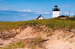 Long Point Lighthouse Over Sandy Hill on Cape Cod